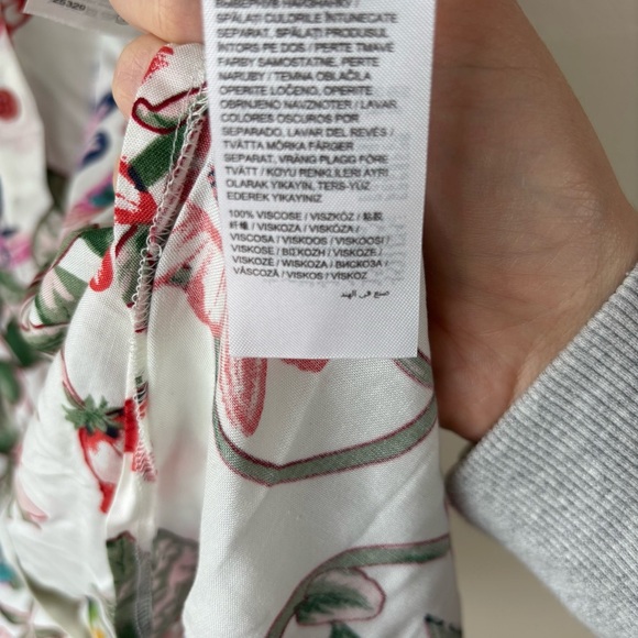 NWT Joe Browns White Floral Long Sleeve Button Down Shirt Dress Women’s Sz US 14 - Picture 5 of 7